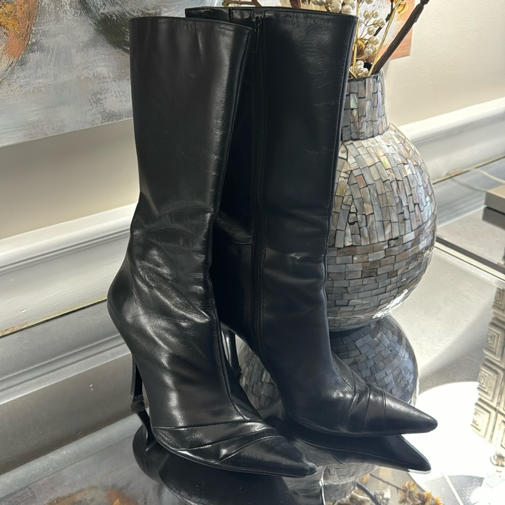 Aldo Black Heeled Boots for Women